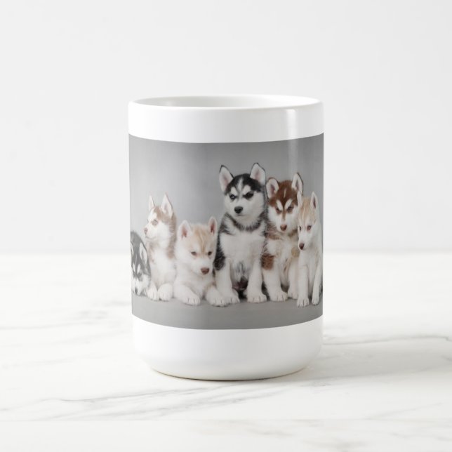 Taza De Café Cachorros Husky (Centro)
