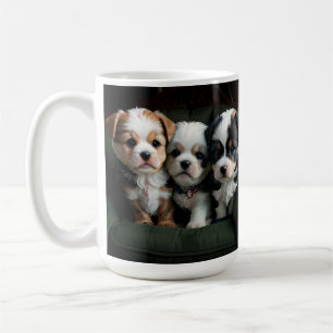 Taza De Café Cachorros Super Cute en el sofá 2