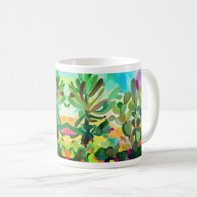 Taza De Café Cacti color (Anverso derecho)