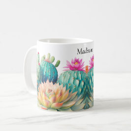 Taza De Café Cacti Y Sucultores Con Nombre