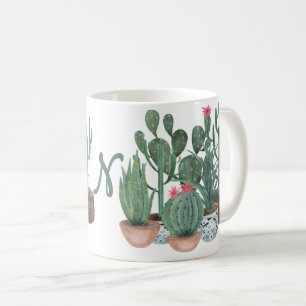 Taza De Café Cactus acuarela