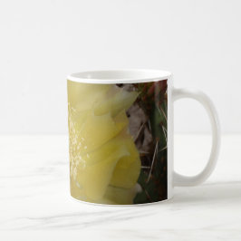 Taza De Café Cactus Amarillo en Flor