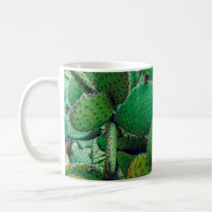 Taza De Café Cactus, cactus de pera espinosa, espinas de cactus