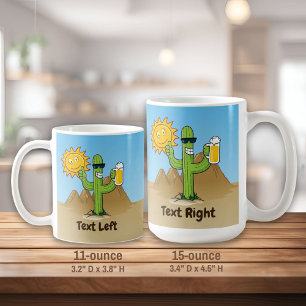 Taza De Café Cactus con cerveza