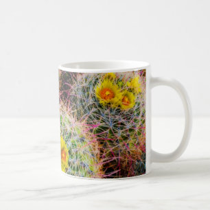 Taza De Café Cactus de barril en primer plano, California