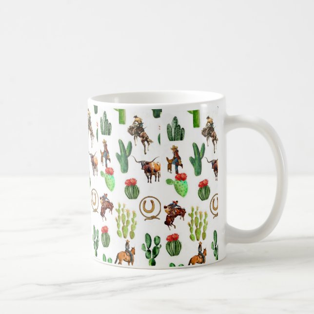 Taza De Café Cactus de Cowboy (Derecha)