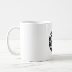 Taza De Café Cactus del Desierto Patriótico Patriótico Libertad