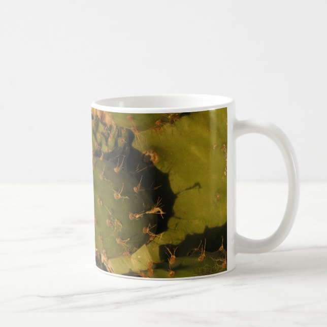 Taza De Café Cactus Detail Photo Classic White Mug (Derecha)
