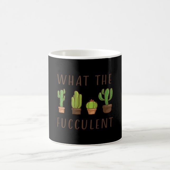 Taza De Café Cactus Diseña Lo Que El Fuculento Regalo (Centro)