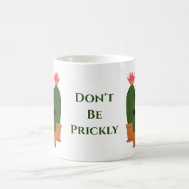 Taza De Café Cactus Divertido No Seas Espinoso Texto Personaliz