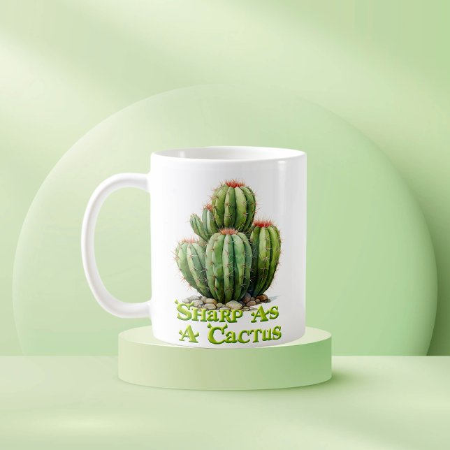 Taza De Café Cactus Mug - Sharp como Cactus (Subido por el creador)