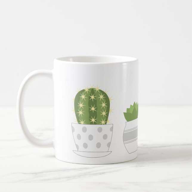 Taza De Café Cactus Mugs (Izquierda)