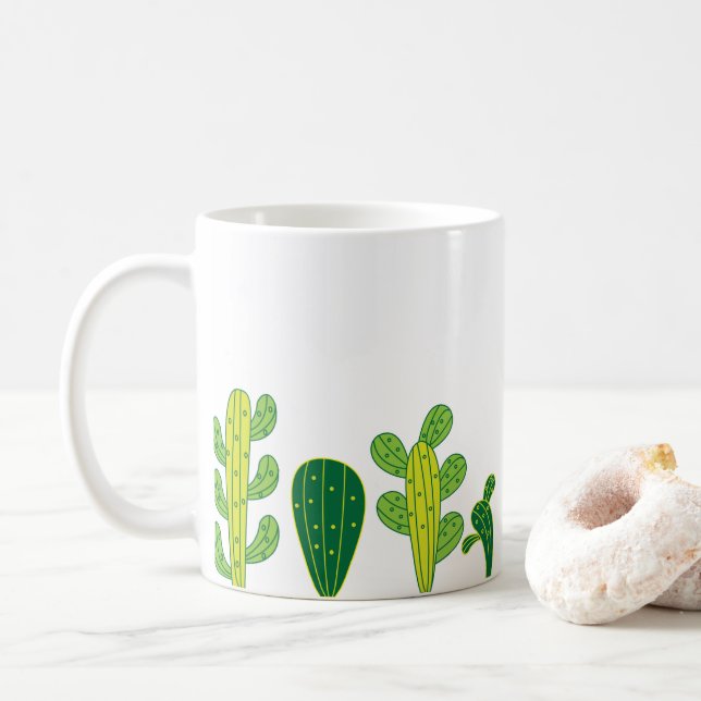 Taza De Café Cactus Plant Lover (Con donut)