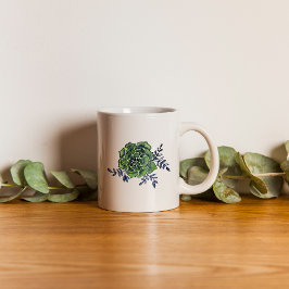 Taza De Café Cactus rosa acuarela