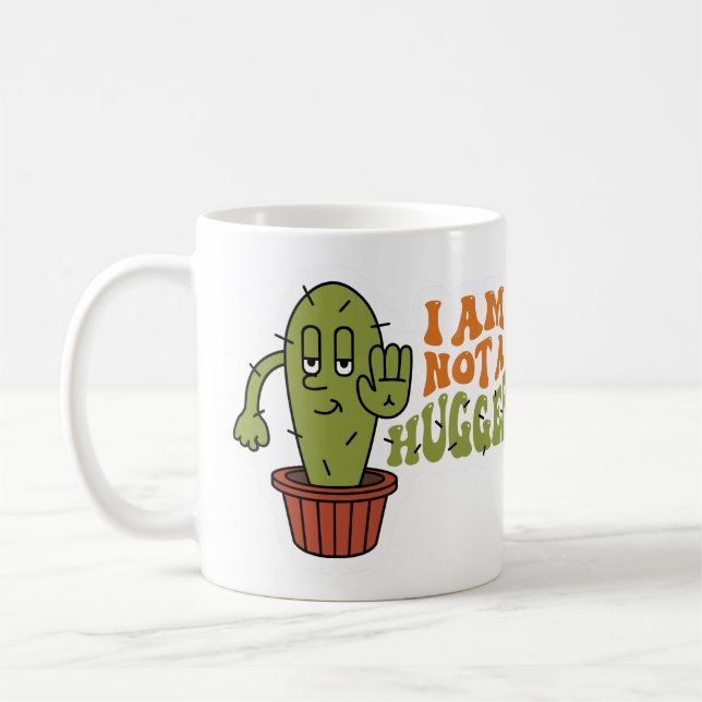 Taza De Café Cactus sarcástico gracioso (Izquierda)