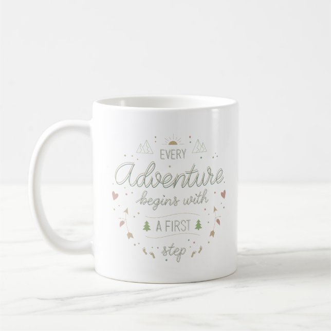 Taza De Café cada aventura un primer paso (Izquierda)