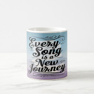 Taza De Café Cada Canción Es Un Nuevo Viaje