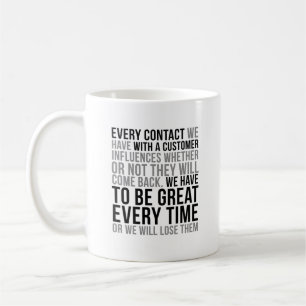 Taza De Café Cada Contacto Que Tenemos Con El Cliente