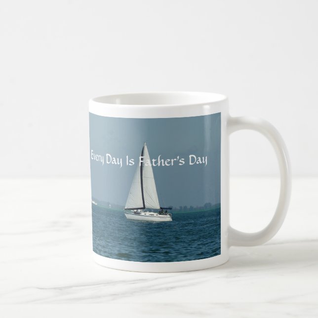 Taza De Café Cada día es el día de padre, navegando (Derecha)