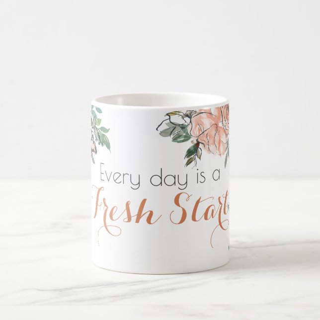 Taza De Café Cada día es una nueva cita inicial de positividad (Centro)