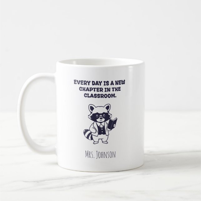 Taza De Café Cada Día Nuevo Capítulo Aula Inglés Profesor (Izquierda)