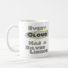 Taza De Café Cada Nube Tiene Lino Plateado