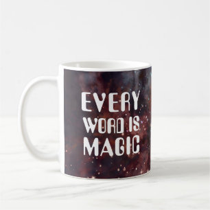 Taza De Café cada palabra es mágico
