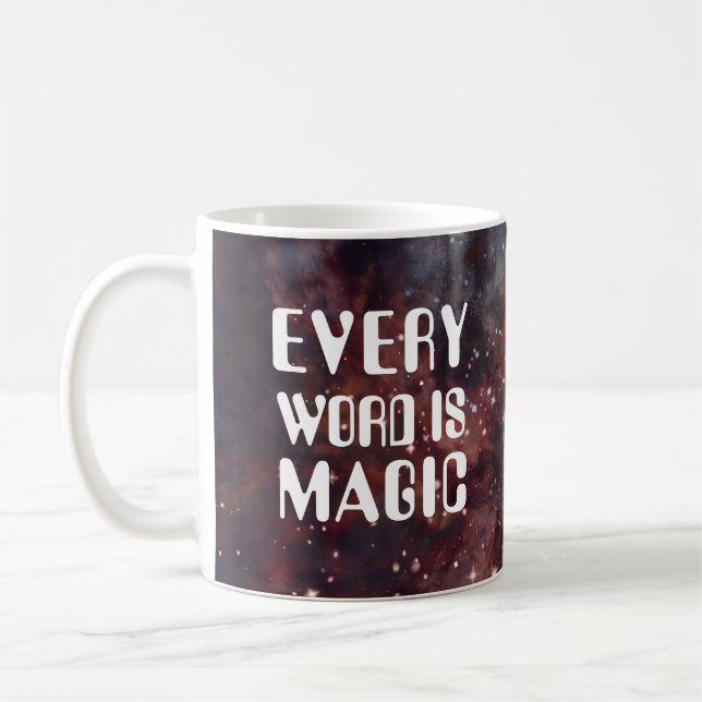 Taza De Café cada palabra es mágico (Izquierda)