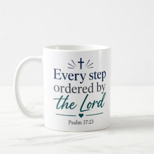 Taza De Café Cada Paso Ordenado Por El Señor Verdad Bíblica