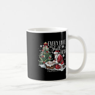 Taza De Café Cada Rodilla Se Volará El Escenario De Natividad D