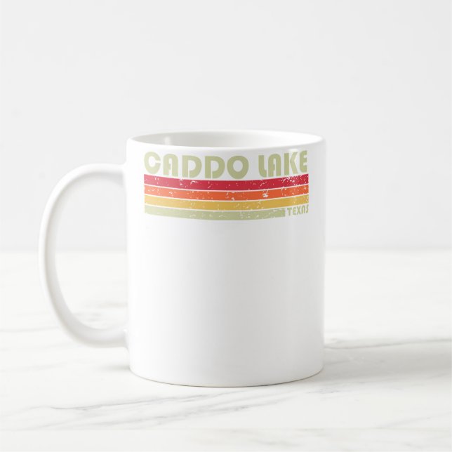 Taza De Café Caddo Lake Texas Funny Fishing Camping Summer (Izquierda)