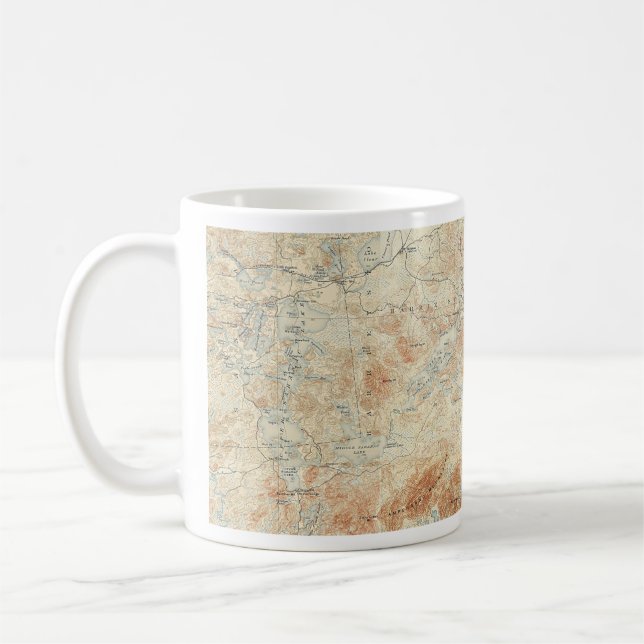 Taza De Café Cadena del lago Saranac (lagos inferiores, mediano (Izquierda)