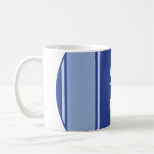 Taza De Café CADENAS DEPORTIVAS - Azul + tu texto