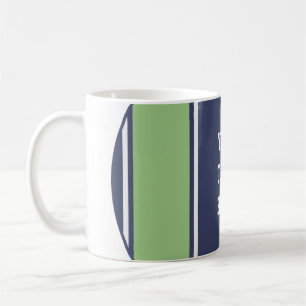 Taza De Café CADENAS DEPORTIVAS - Matt Blue Green + tu texto