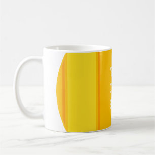 Taza De Café CADENAS DEPORTIVAS - Naranja Amarillo + tu texto