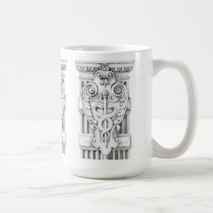 Taza De Café CADUCEUS Tall White Mug