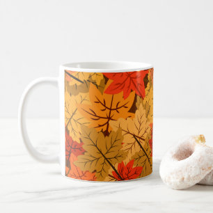 Taza De Café Cae Maple Leaves Café Mug