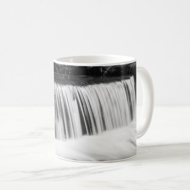 Taza De Café Cae Primavera En Hodgson Grayscale Coffee Mug (Anverso derecho)
