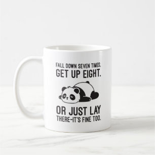 Taza De Café Cae Siete Veces, Levántate Ocho - Lazy Panda