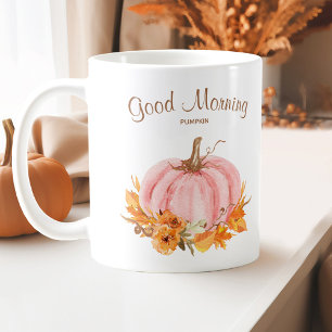 Taza De Café Caer Calabaza Rosa Café Mug