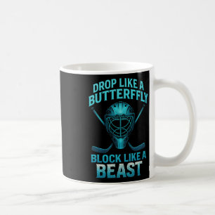 Taza De Café Caer Como Una Mariposa Bloquear Como Una Bestia -
