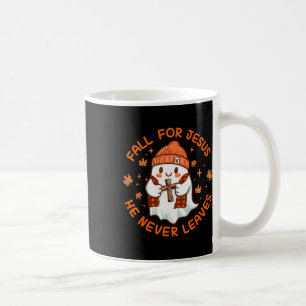 Taza De Café Caer Por Jesús Nunca Deja Un Fantasma Retro Hal