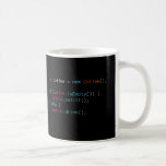 Taza De Café Café<br><div class="desc">Taza fresca y divertida especialmente para el programador computacional, los analistas de programas informáticos, los codificadores y los frikis. Para los hombres y las mujeres que "hable" los lenguajes de programación y "piense" el código. ¡Perfeccione los regalos para el programador profesional y estudiante programado, codificador independiente, empollón del ordenador y...</div>
