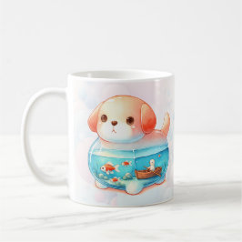Taza De Café Café acuático con forma de perro capilar