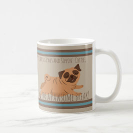 Taza De Café Café Adorable Mug Con Pug
