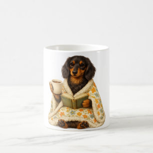 Taza De Café Café Amante de Libros Dachshund— Wiener Dog Leyend