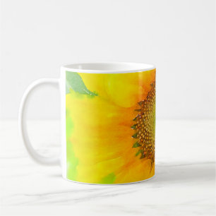 Taza De Café Café amarillo brillante y alegre de café de giraso