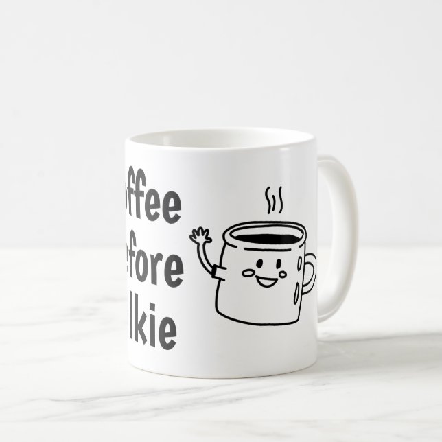 Taza De Café café antes de hablar (Anverso derecho)