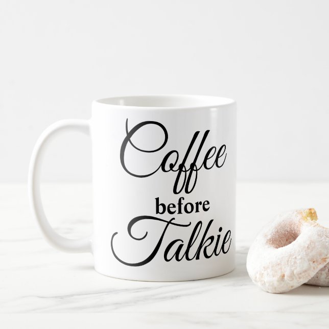 Taza De Café Café antes de la película hablada (Con donut)