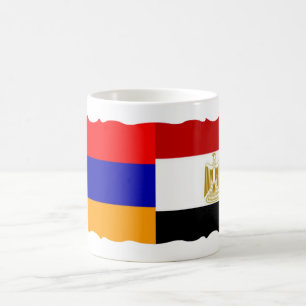 Taza De Café Café armenio con bandera egipcia
